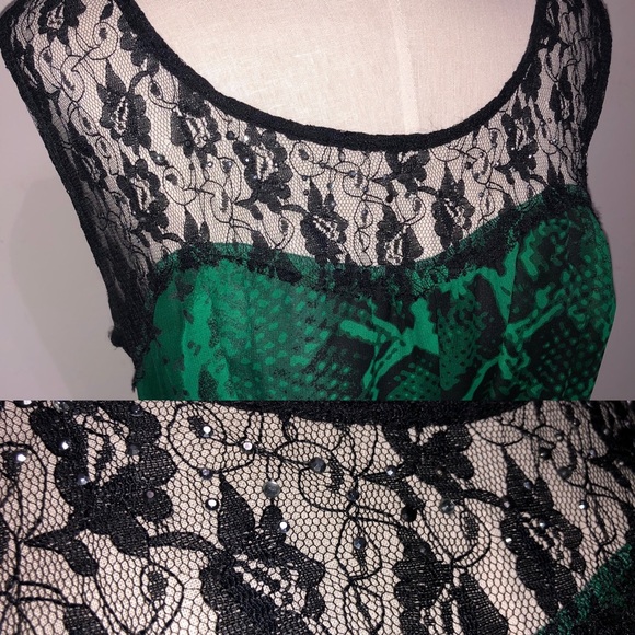 GB Black & Green Dress - Picture 4 of 5